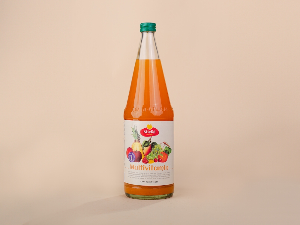 Die neue Version der Saft Etiketten von Stiefel